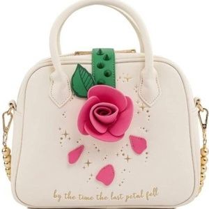 Loungefly Beauty and the Beast Rose Crossbody Bag